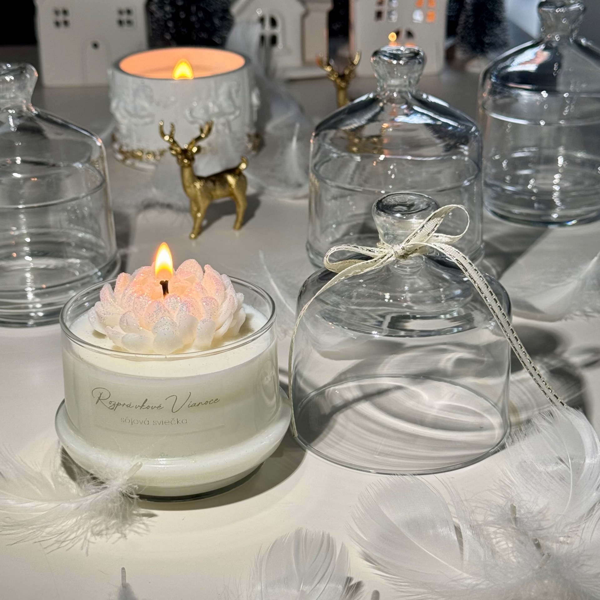 Vianočná sójová sviečka