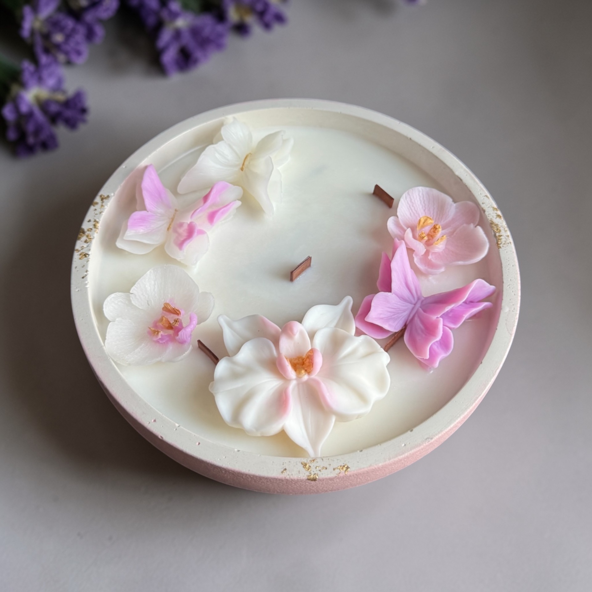 Sójová sviečka Orchidea